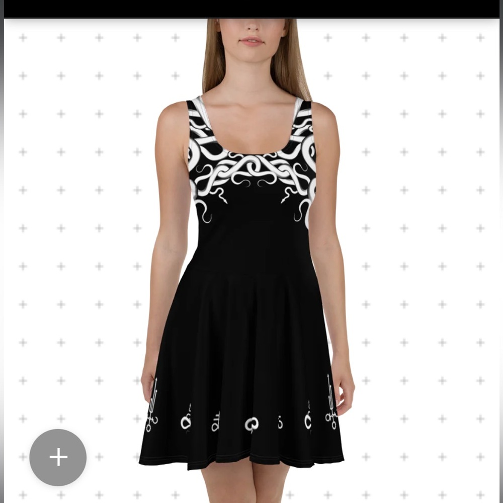 Dustrial Gothic Skater Dress Medium